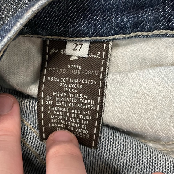 7 For All Mankind Roxanne Skinny Ankle Jeans Denim 27” Waist - Picture 3 of 5